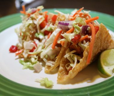 Chicken Wonton Tacos