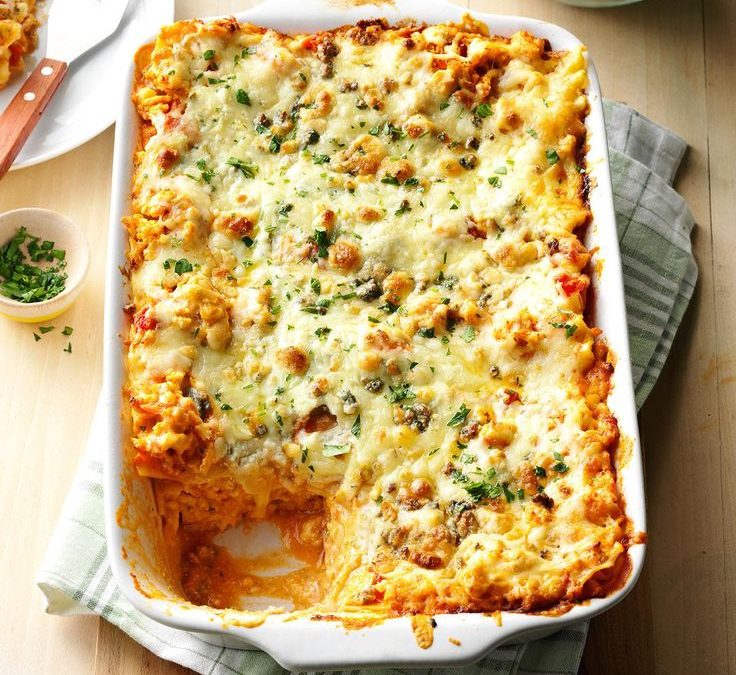 baked chicken lasagna