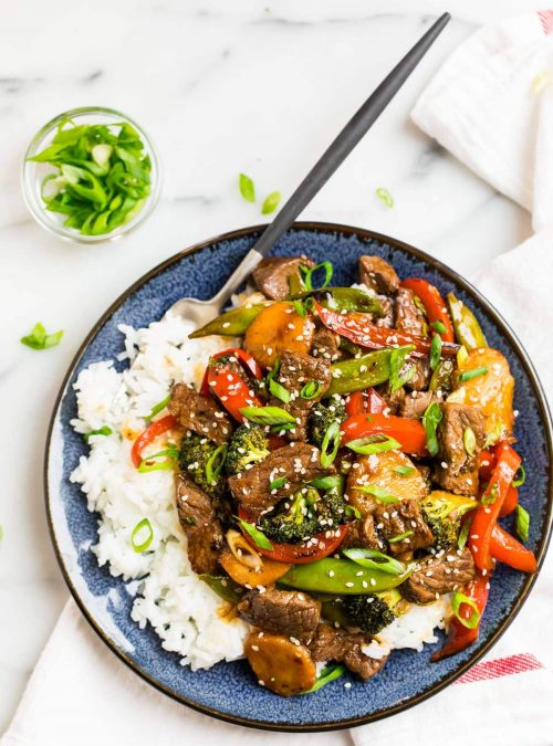 Beef stir fry