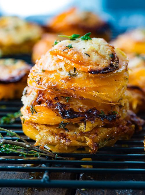 Cheesy Potato Stacks